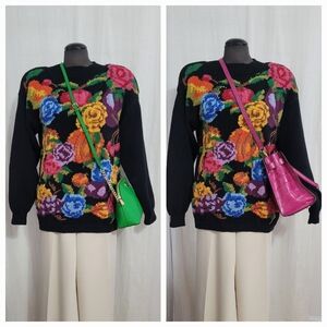 Floral Knit Sweater